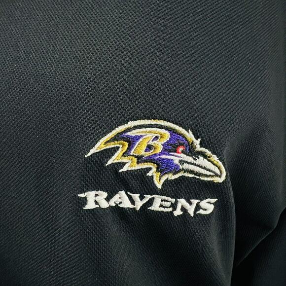 NFL Polo Baltimore Ravens Black Embroidered Logo Xlarge - Picture 2 of 8